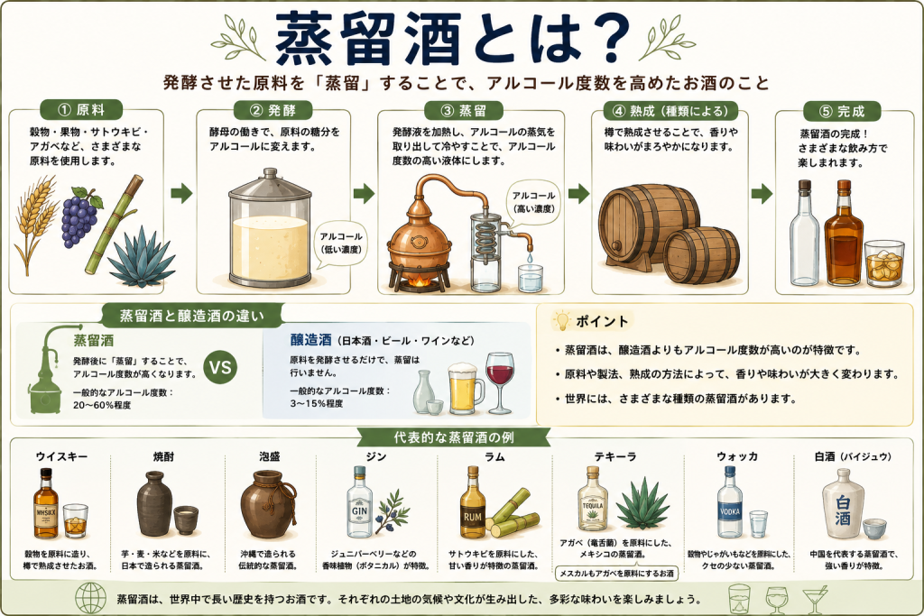 蒸留酒とは？